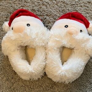 The Children's Place Santa Slippers - Red and White